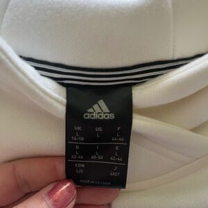 Adidas White Hoodie